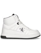 CALVIN KLEIN Спортни обувки за момичета - високи маратонки с връзки - V3X9-81063-1355100 - бели