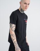 CALVIN KLEIN Стандартна тениска с лого Червен/Черен