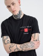 CALVIN KLEIN Стандартна тениска с лого Червен/Черен