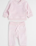 CALVIN KLEIN Суитшърт и спортен панталон Бледо розово