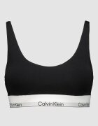 CALVIN KLEIN Сутиен с памук и модал с лого Черен
