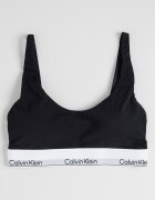 CALVIN KLEIN Сутиен с памук и модал с лого Черен