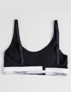 CALVIN KLEIN Сутиен с памук и модал с лого Черен