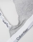 CALVIN KLEIN Сутиен с памук с цяла чашка Светло сив/Бял