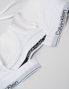 CALVIN KLEIN Сутиен тип балконет с памук Бял