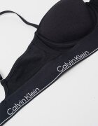 CALVIN KLEIN Сутиен тип балконет с памук Черен