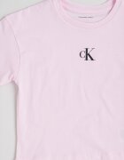 CALVIN KLEIN Свободна памучна тениска Пастелнорозов