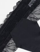 CALVIN KLEIN Танга с дантела Черен