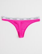 CALVIN KLEIN Танга с еластична талия с лого - 3 чифта Черен/Светло сив/Фуксия