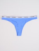 CALVIN KLEIN Танга с еластична талия с лого - 5 чифта Сламеножълт/Сив меланж/Син