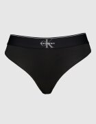 CALVIN KLEIN Танга с лого Черен