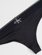 CALVIN KLEIN Танга с лого Черен