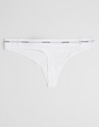 CALVIN KLEIN Танга с лого на талията Бял