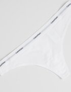CALVIN KLEIN Танга с лого на талията Бял