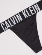 CALVIN KLEIN Танга с лого на талията Черен
