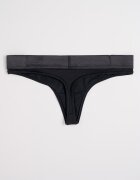 CALVIN KLEIN Танга с лого на талията Черен