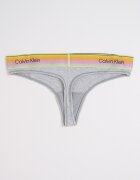 CALVIN KLEIN Танга с лого Сив меланж