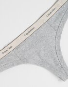 CALVIN KLEIN Танга с лого Светло сив/Бледожълт