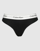 CALVIN KLEIN Танга с модал Бял/Черен/Светло сив