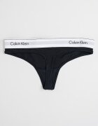 CALVIN KLEIN Танга с модал Бял/Черен/Светло сив