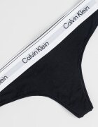 CALVIN KLEIN Танга с модал Бял/Черен/Светло сив