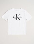 CALVIN KLEIN Тениска от органичен памук с лого Бял