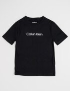 CALVIN KLEIN Тениска от органичен памук с лого Черен