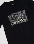 CALVIN KLEIN Тениска от органичен памук с шарка Черен