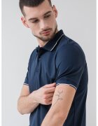CALVIN KLEIN Тениска от органичен памук с яка