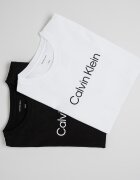 CALVIN KLEIN Тениска с лого 2 чифта Черен/Бял