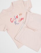 CALVIN KLEIN Тениска с лого и къс панталон - 2 части Бледо розово