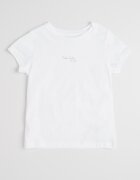 CALVIN KLEIN Тениска с овално деколте и лого Бял