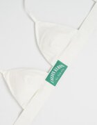 CALVIN KLEIN Триъгълен сутиен с подплънки Бял