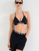 CALVIN KLEIN Триъгълно горнище на бански с лого Черен