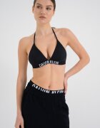 CALVIN KLEIN Триъгълно горнище на бански с лого Черен
