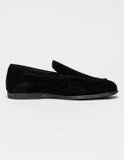 CALVIN KLEIN Велурени мокасини Low Prof Черен