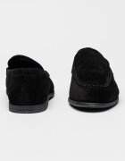 CALVIN KLEIN Велурени мокасини Low Prof Черен