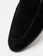 CALVIN KLEIN Велурени мокасини Low Prof Черен