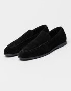 CALVIN KLEIN Велурени мокасини Low Prof Черен