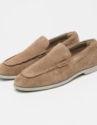 CALVIN KLEIN Велурени мокасини Low Prof Камел