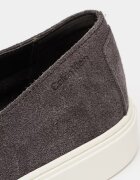 CALVIN KLEIN Велурени мокасини с лого Tъмносив