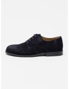 CALVIN KLEIN Велурени обувки Derby - Тъмносин
