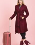 CAMISSI Палто със скосени джобове - Тъмновиолетов