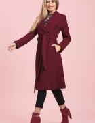 CAMISSI Палто със скосени джобове - Тъмновиолетов