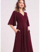 CAMISSI Разкроена рокля с разкроени ръкави