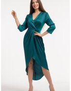 CAMISSI Сатинирана рокля с шпиц