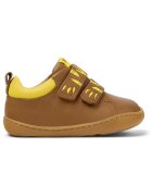 Camper Кожени обувки Peu Cami с велкро - Кафяв