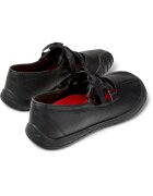 Camper Кожени пантофки Peu Path+ с връзки Черен