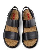 Camper Кожени сандали Pelotas Flota Черен