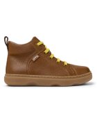 Camper Кожени спортни обувки Kiddo 8519 с висок профил - Канелено кафяво/Сламеножълт
